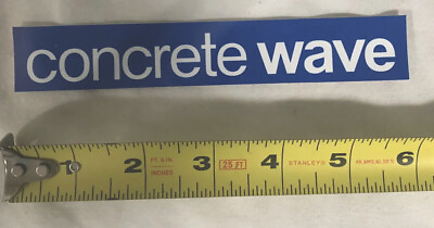 #ad Concrete Wave Skateboarding Brand New Sticker Decal 6” $3.99