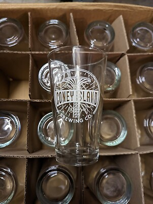 #ad Glass Beer Coney Island Brewing Co Pint Glass Root Beer 16 oz Set of 24 NEW $76.46
