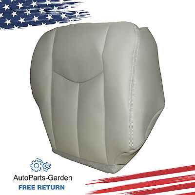 #ad Fits 2003 2004 2005 2006 Chevy Silverado Pssenger Bottom Leather Seat Cover Gray $29.99