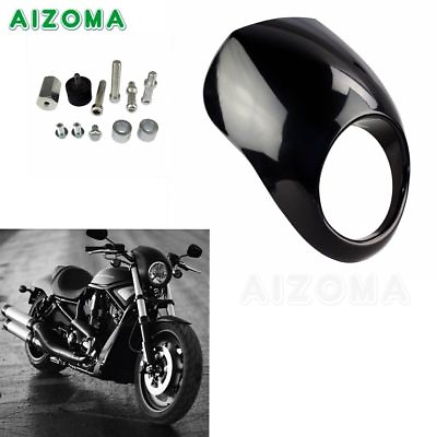 #ad ABS Front Headlight Fairing Mask Cowl Fork Mount For Harley Sportster XL Dyna $37.59