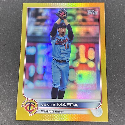 #ad Kenta Maeda GOLD FOIL 2022 Topps Baseball #622 Parallel Card Twins *CORNER WEAR* $2.50