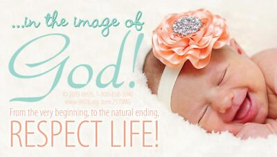 #ad In The Image Of God Business Card Pro Life Magnet Pack of 50 $35.00