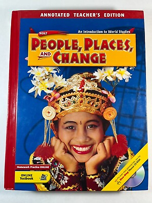 #ad Holt People Places and Change Annotated Teacher#x27;s Edition World Studies 2005 $18.95