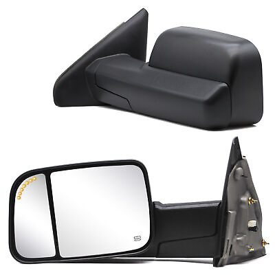 #ad Pair View Towing Mirrors For 2004 Dodge Ram 1500 Power Heated Arrow Light LH RH $134.60