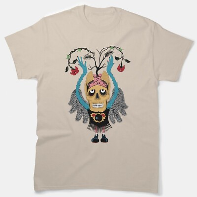 #ad SALE Skeleton black angel and color flowers T Shirt Graphic Vintage Shirt S 5XL $22.99