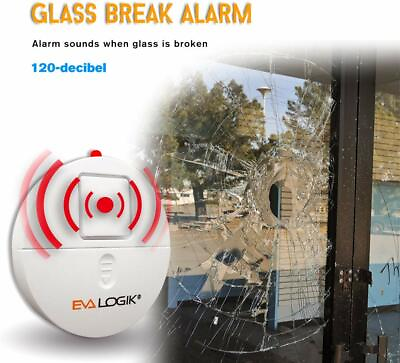 #ad #ad Glass Window Break Alarm with Loud 120dB Alarm and Vibration Sensors 4 8 packs $31.99