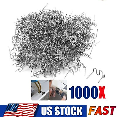 #ad 1000 2000x Hot Staples Plastic Welding Wave Stapler For Car Bumper Repair 0.8mm $18.99