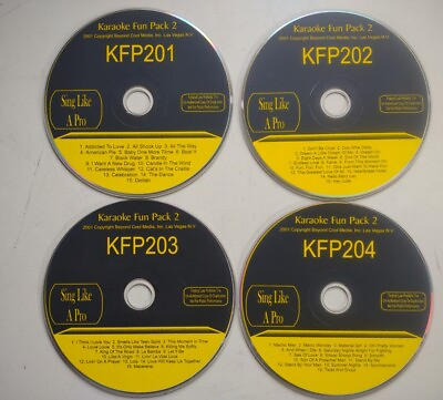 #ad Karaoke Fun Pack CDG Discs Lot of 4 Complete Sing Like a Pro $15.97