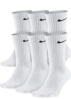 #ad Nike Men#x27;s Socks Dri Fit Everyday Cushioned Training Athletic Socks 3pck Size L $16.99