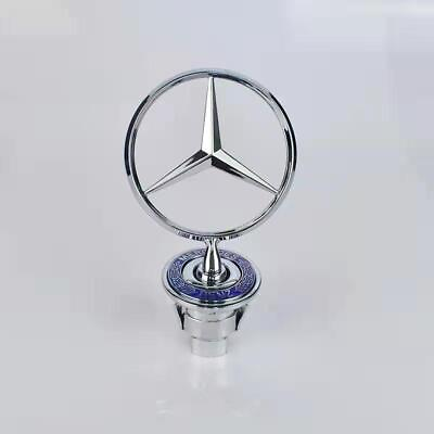 #ad For Mercedes Benz Front Hood Ornament Mounted Star Logo Badge Emblem C E S Class $13.19