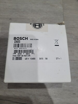 #ad SEALED Bosch D605 Fixed Temp 190 Heat Detector $7.50