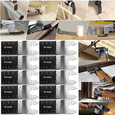 #ad 10PCS Bi metal Oscillating Multi Tool Saw Blades For Fein Bosch Milwaukee Porter $12.69
