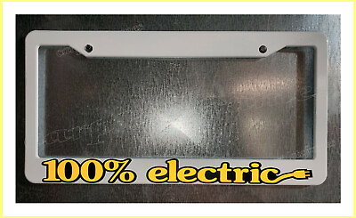 #ad 100% electric reflective yellow emission free License Plate Frame tag holder $7.99