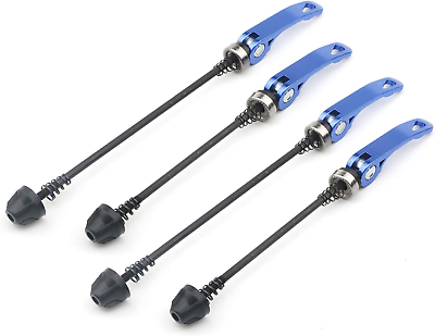 #ad Ellbest 2 Pairs Blue Quick Release Bicycle Skewer Bicycle Hub Front amp; Rear Bicyc $14.37
