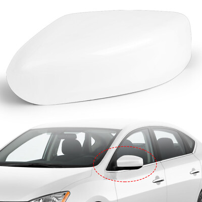 #ad Left Driver Side Mirror Cover Cap White For Nissan Altima 2013 2018 2014 2015 16 $19.99