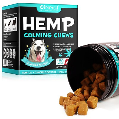 #ad Hemp Chews Calming Chews for Dogs Dog Calming Chews Anxiety Relief Treats $22.95