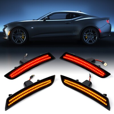 #ad LED Side Marker Lights Front Rear Assemble For 2016 2023 Chevy Camaro LT SS ZL1 $28.79
