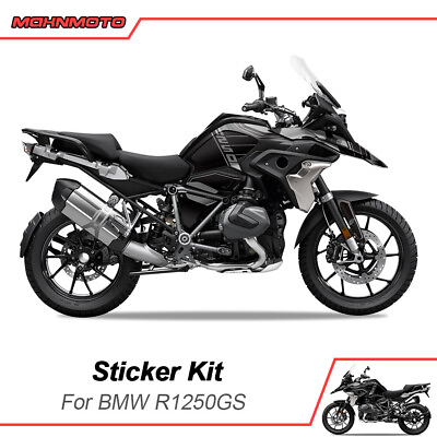 #ad For 2021 BMW R1250GS Motocross Full Body Fairing Decal Sticker Graphics Kit Gray $120.00
