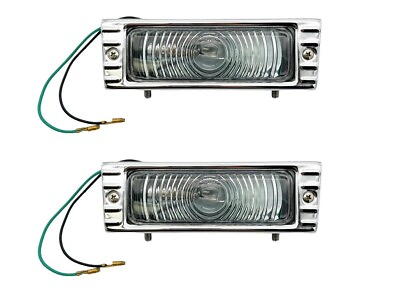 #ad Pair Turn Signal Park Light Assemblies w Clear Lens For 1947 53 Chevy Truck $88.99
