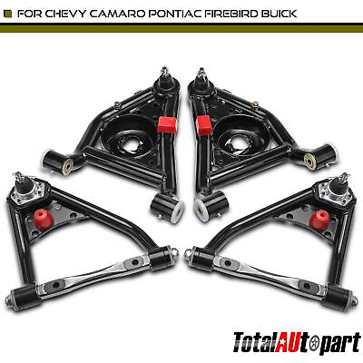 #ad 4x Control Arm Kit for Chevrolet Camaro Pontiac Firebird Front Upper and Lower $279.99