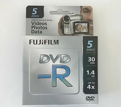 #ad Lot Fujifilm Media 25302444 DVD R Camcorder 1.4 GB 30 Min 4X FREE SHIPPING $22.99