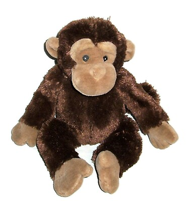 #ad 17quot; Koala Baby Brown Tan Monkey Plush SEWN EYES Stuffed Animal Lovey Toy $29.95