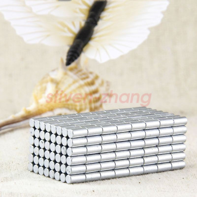 #ad 100PCS Strong 1 8x1 4 Inch Rare Earth Neodymium Cylinder Magnet N50 $9.49