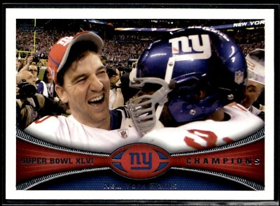 #ad 2012 Topps New York Giants Super Bowl XLVI Champions New York Giants #422 $1.50