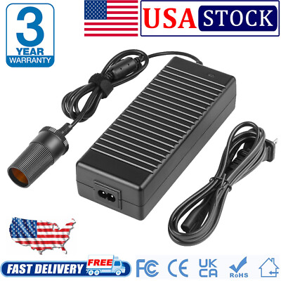 #ad 110V AC to 12V Car Cigarette Lighter DC 10A 120W Power Adapter Converter Charger $20.99