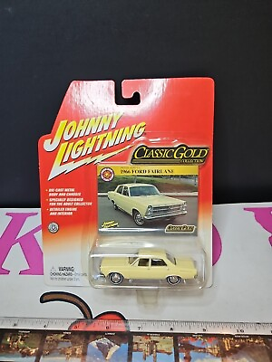 #ad JOHNNY LIGHTNING Classic Gold 1966 Ford Fairlane 1 64 SCALE $9.99