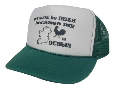#ad You Must Be Irish Trucker Hat mesh hat snapback hat Green New Funny cap unworn $18.94
