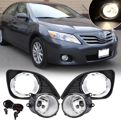 #ad Fit 2010 2011 Toyota Camry LE XLE Bumper Fog Lights Driving Lamps w Coveramp;Switch $31.50