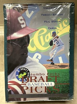 #ad 1992 Classic Draft Picks Jumbo Pack Baseball Box. Sealed Possible Jeter Rookie. $40.00