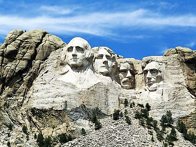 #ad GLOSSY PHOTO PICTURE 8x10 Mount Rushmore $3.98