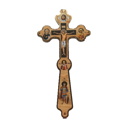 #ad Orthodox Wooden Hand Cross Church Blessing Crucifix Christian Catholic Prayer $7.99