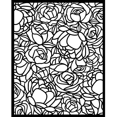#ad Stamperia Stencil 7.87quot;X9.84quot; Romance Forever Rose Pattern $12.17