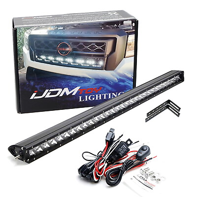 #ad #ad Behind Grille Mount 30quot; LED Light Bar Kit w Wiring For 2022 up Nissan Frontier $134.99