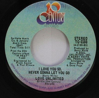 #ad Soul 45 Love Unlimited I Love You So Never Gonna Let You Go Share A Little $10.00