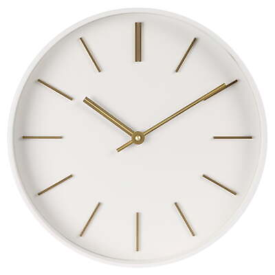 #ad 20quot; Round Indoor Modern White Analog Wall Clock $27.38