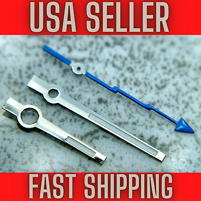 #ad quot;Baton w Blue lightning boltquot; Hands for Seiko NH35NH367s267s36 SKX007 MOD. $19.99