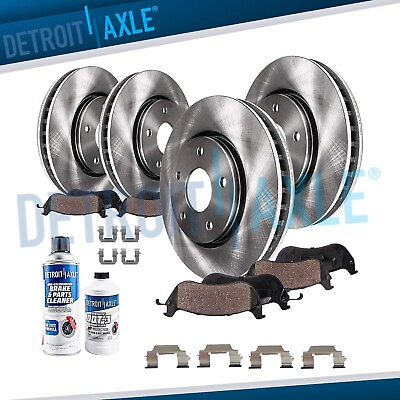#ad Front amp; Rear Rotors Brake Pads for 2010 2011 2012 2013 2014 2015 Chevy Camaro $207.66