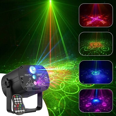 480Patterns Laser Projector Stage Light LED RGB DJ Disco KTV Show Party Lighting $27.54