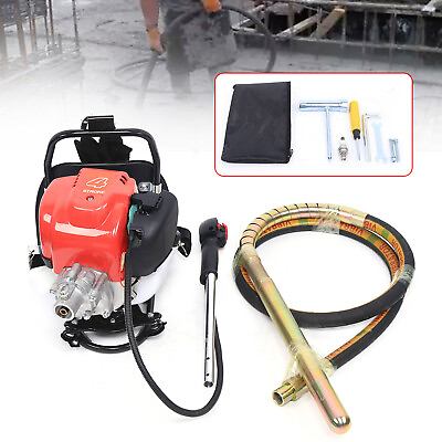 #ad 4 Stroke 1.4HP Concrete Vibrator Gasoline Power Engine Single Cylinder Air Cool $197.00