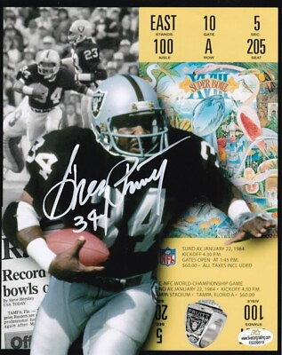 #ad Signed 8X10 Photo Greg Pruitt Oakland Raiders w COA $23.40
