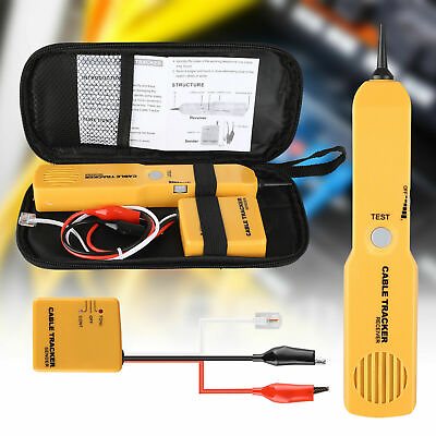 #ad Network Cable Tracker Tester RJ11 Line Finder Toner Electric Wire Tracer Pouch $15.75