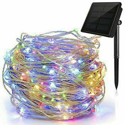 100 400 LED Solar Power String Fairy Lights Garden Outdoor Party Christmas Lamp $12.99