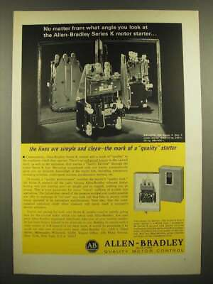#ad 1966 Allen Bradley Bulletin 709 Series K Motor Starter Ad No Matter $19.99