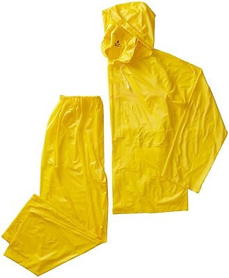 #ad Liberty DuraWear PVC Single Ply 3 Piece Protective Rainsuit Medium $12.59