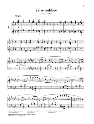 #ad Franz Liszt Valses oubliées Piano Solo $24.59