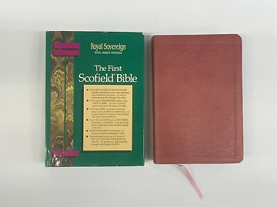 #ad The First Scofield Reference Bible KJV Genuine Bonded Leather Pink $35.00